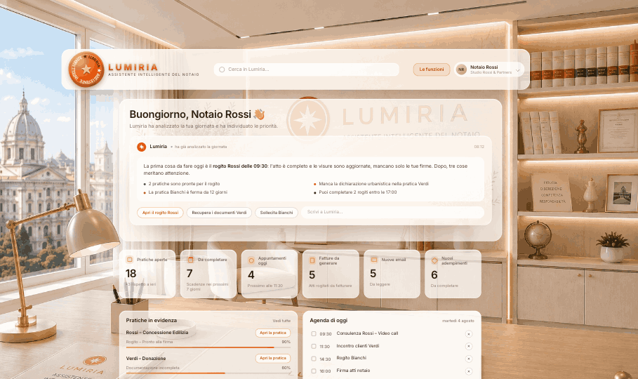 Il centro operativo di Lumiria